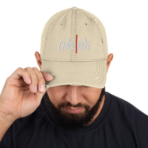 CHRSTRNG Distressed Dad Hat