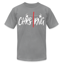 Load image into Gallery viewer, CHRSTRNG Unisex Jersey T-Shirt by Bella + Canvas - slate