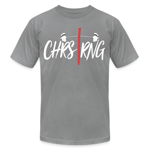 CHRSTRNG Unisex Jersey T-Shirt by Bella + Canvas - slate