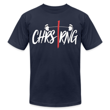 Load image into Gallery viewer, CHRSTRNG Unisex Jersey T-Shirt by Bella + Canvas - navy