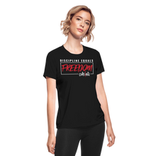 Load image into Gallery viewer, CHRSTRNG Women&#39;s Moisture Wicking Performance T-Shirt - black