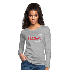 CHRSTRNG Women's Premium Long Sleeve T-Shirt - heather gray