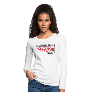 CHRSTRNG Women's Premium Long Sleeve T-Shirt - white