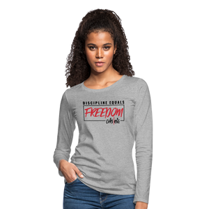 CHRSTRNG Women's Premium Long Sleeve T-Shirt - heather gray