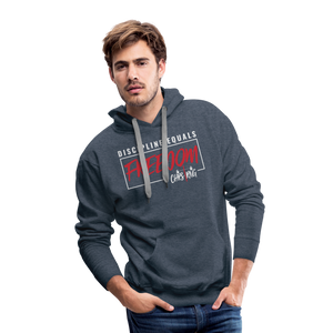 CHRSTRNG Men’s Premium Hoodie - heather denim