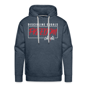 CHRSTRNG Men’s Premium Hoodie - heather denim