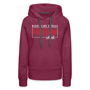 CHRSTRNG Women’s Premium Hoodie - burgundy