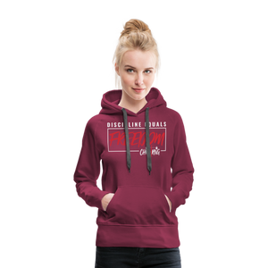 CHRSTRNG Women’s Premium Hoodie - burgundy