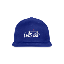 Load image into Gallery viewer, CHRSTRNG Snapback Baseball Cap - royal blue