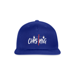 CHRSTRNG Snapback Baseball Cap - royal blue